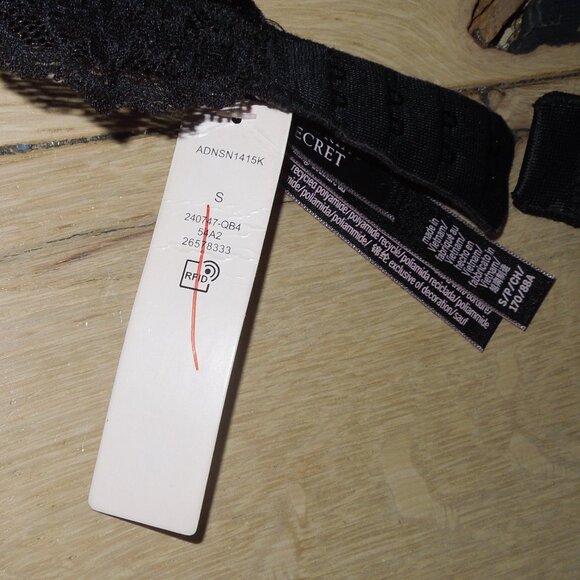 Velvet Black Victoria Secret Bra top - Picture 6 of 6